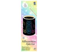 Ursus 18750003 Gufo Silhouette Set Fai da Te con Materiale per Creare Una Lanterna, Diametro 15,3 cm, Altezza ca. 20 cm, Luce a LED, Multicolore