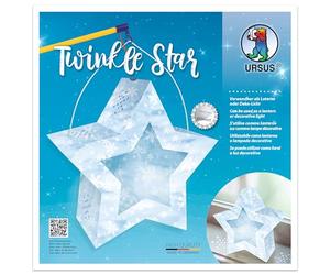 Ursus 18770005 Twinkle Star Neve, Kit Fai da Te per Una Stella Che può Essere utilizzato Come Lanterna o Luce Decorativa, Ideale per Delicato Martin, trasloco o Come Decorazione Autunnale