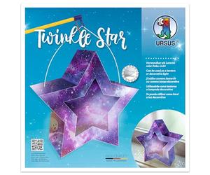 Ursus 18770007 - Twinkle Star Galaxie, Set Fai da Te per Una Stella Che può Essere utilizzata Come Lanterna o Luce Decorativa, Ideale per San Martino, trasloco o Come Decorazione Autunnale