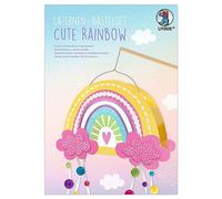 Ursus 18810099F - Set di lanterne Cute Rainbow con accessori e istruzioni per la realizzazione, adatto per sfilate di lanterne e come decorazione