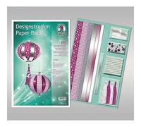 Ursus 23380099 - Strisce di Carta per Creare Palline di Natale, Modello: Delight, 60 Strisce