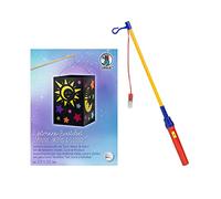 Ursus 2370099 - Kit per la creazione di lanterne Sole, Luna e Stelle, circa 14 x 20 cm, Set con base, coperchio e fondo della lanterna in cartoncino fotografico nero, manico e istruzioni per il fai da