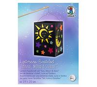 Ursus Sole, Luna e Stelle, Dimensioni Circa 14 x 20 cm, Set Completo con Lanterna, Manico per Il Trasporto, Carta Trasparente in 7 Colori e Istruzioni per Il Fai da Te, Multicolore