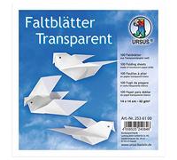 URSUS Carta Trasparente Bianca, 42 g, Circa 14 x 14 cm, 100 Fogli unità