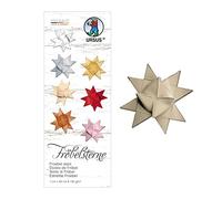 URSUS 3200076 - Strisce di carta per stelle filanti in cartoncino da 130 g/mq, 1 x 50 cm, 100 strisce per ca. 25 stelle, tortora, taglia unica