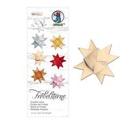 URSUS 3210010 - Strisce di carta per stelle filanti in cartoncino da 130 g/mq, 1,5 x 50 cm, 80 strisce per ca. 20 stelle, camoscio, taglia unica