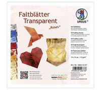 Ursus 38065507 - Fogli pieghevoli Roses, 115 g/m², multicolore