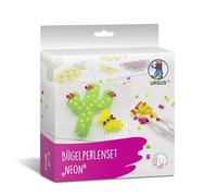 Ursus 3941 00 06 Ferro da Stiro Neon, 2000 Perline, 5-10 Motivi, Set di Artigianato Fai da Te per Il chiodino, Divertimento Creativo a Partire dai 3 Anni di età, Multicolore, One Size