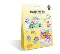 Ursus 43510005 - Kit per Diamond Painting Lovely per Bambini, per Creare Quadri, ciondoli e Adesivi con Diamanti