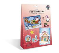 Ursus 43510007 - Diamond Painting Creative Set Christmas per Bambini per Creare Quadri, ciondoli e Adesivi con Diamanti