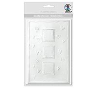 Ursus 55750007 - Set di Biglietti d'auguri Celebration Hearts, 5 Biglietti con Buste, Bianco, Circa 12,5 x 18 cm, per la creazione di Biglietti individuali