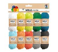 URSUS lana intensa 100% cotone, gomitoli g/29 m, in 10 colori, per lavorare a maglia e uncinetto e piccoli progetti di bricolage, taglia unica, 290 Unità