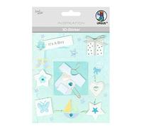 URSUS 56420056 Adesivo 3D Baby, composto da più livelli, materiali di alta qualità, autoadesivo, per decorare biglietti, scrapbooking e altri lavori di bricolage, colorato, taglia unica