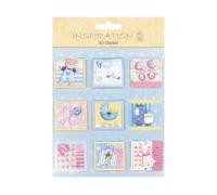 URSUS 56420095 Adesivo 3D Baby, composto da più livelli, materiali di alta qualità, autoadesivo, per decorare biglietti, scrapbooking e altri lavori di bricolage, multicolore, taglia unica