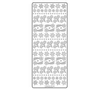 Ursus 59310066 - Adesivi creativi a Forma di Stella, argentati, 5 Fogli, autoadesivi, Ideali per la creazione di Biglietti e per la Decorazione di Regali, Circa 10 x 23 cm