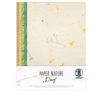 Ursus 61620002 - Carta naturale Daisy, 10 fogli, 23 x 33 cm, con carta erba e seta di paglia, per lavori creativi