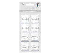 Ursus- Accessori creativi, Pesce 1, 8 Pezzi, Argento, Colore, 564000141