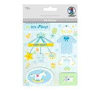 Ursus Adesivi 3D Baby, Multistrato, Materiali di Alta qualità, autoadesivi, per Decorare Biglietti di Auguri, Scrapbooking e Altri lavori di bricolage, Multicolore, taglia unica