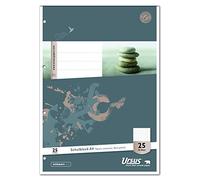 Ursus Basic 040450025 - Blocco scolastico LIN25, formato A4, 50 fogli, 70 g/mq, 9 mm, a righe con bordo