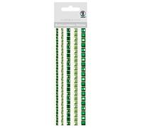 Ursus- Bubble Gemstone-Adesivi Quadrati con Bordo Verde, Colore, 75030007