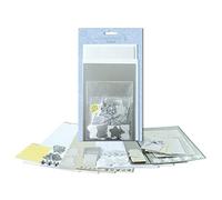 Ursus- Grußkartenset Greetings Silver Argento 56100006-Set d'auguri, Formato 2 x 2 con Buste, 100 Adesivi, per la creazione di Biglietti Singoli, 56100006