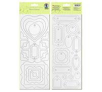 Ursus- Nein Chipboard, 2 Fogli di Circa 12 x 30,5 cm, Etichetta Regalo 1, 62700003
