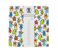Ursus Premium Glitter Scrapbook Paper Monster, ca. 30,5 x 30,5 cm, 5 Fogli