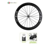 Ursus Proxima R Team 60 Mm isc Tubeless Road Rear Wheel Argento 12 x 142 mm Black