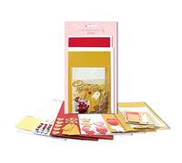 Ursus- Stelle 56100004-Set d'auguri Greetings Love, Formato 2 x 2 con Buste, 100 Adesivi, per la creazione di Biglietti individuali, 56100004