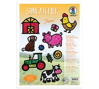 URSUS Suncatcher-Set di 8 cartoncino Fotografico inciso a Laser, 20 Fogli di Carta Trasparente Assortiti, in 11 Diversi Colori, con Istruzioni per Il Fai da Te, Cartone, Multicolore, 24,8 x 33 cm