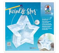 Ursus- Twinkle Star-Kit per Realizzare Una Stella Lanterna Decorativa per San Martin, lampioncino o Decorazione Autunnale, Colore Neve, Eiskristalle, 18770005