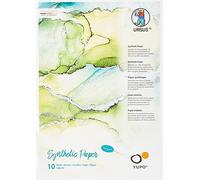 Ursus Yupo-Carta da 192 g, Formato DIN A4, 10 Fogli, Sintetica, Superficie Liscia, antistrappo e Impermeabile, Raggi UV, Estremamente Resistente, 100% riciclabile, Bianco, unità