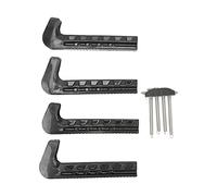 URSXODAWQ 2 Paia di Protezioni per Pattini, Copri Lame Regolabili per Pattini da Hockey e Pattini da Figura, protettore di Lame in Silicone con vestibilità Elastica per Uso Indoor e Outdoor (Nera)