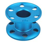 URSXODAWQ Bobina per le dita da immersione in lega di alluminio resistente, mulinello subacqueo leggero per immersioni in grotta e tecniche, bobina vuota con ampio foro centrale per l’uso (Blu)