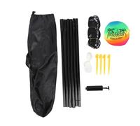 URSXODAWQ Set da pallavolo Portatile, di Rete Professionale per pallavolo sulla Spiaggia all’Aperto, Completo di Pali in Acciaio con Design Anti-cedimento, Include Pompa per palloni