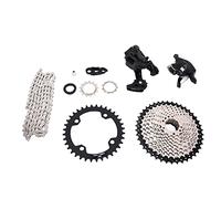 URSXODAWQ Set di gruppo per mountain bike A7 1x10, kit di cambio e deragliatore posteriore a 10 velocità con cassetta da 42T e corona da 36T per aggiornamenti a singola corona