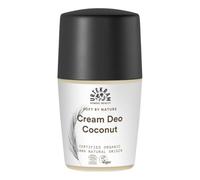 Urtekram Crema deodorante al cocco - 50 ml - Deodorante naturale con olio di cocco biologico e acido ialuronico - Cosmetici naturali certificati, vegani e delicati sulla pelle