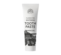 Urtekram Dentifricio con Carbone Attivo - Dentifricio Naturale senza Fluoro - Sbiancamento Delicato - Vegano e Certificato Bio - Alito Fresco - Senza Siliconi, 75 ml (1 confezione)