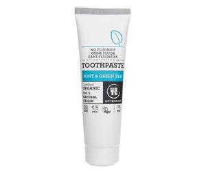 Urtekram Dentifricio senza fluoro alla menta e al tè verde - 75 ml