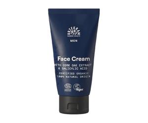 Urtekram - Men's Crema per il viso - Con estratto di quercia da sughero - Idratante - Adatta per pelli sensibili e aiuta l'irritazione post-rasatura - 75ml, Vegan, Biologica, Origine Naturale