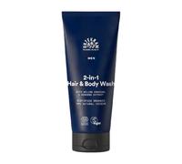Urtekram - Men's Lavaggio per capelli & corpo 2 in 1 - con estratto di ginseng e carbone di salice biologico - rinfrescante e rivitalizzante - 200 ml - Vegan, biologico, di origine naturale