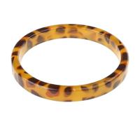 URTERYSER Braccialetto alla moda, leopardato marrone screziato, braccialetto poligonale in resina poligonale per matrimoni, fidanzamenti, feste, anniversari, Metallo