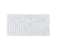 URTERYSER Stampi in resina, stampi digitali arabi fatti a mano, grandi stampi in silicone con numeri romani, stampi ornamentali, 18 x 13 x 3 cm