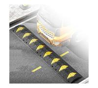 Urti in gomma resistenti per strade, gobba modulare del traffico con strisce gialle altamente riflettenti, rampe per parcheggio durevoli (100 x 35 x 5 cm) - Migliora la sicurezza e il controllo del