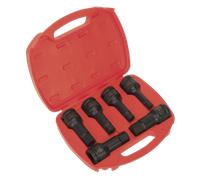Urto Esagono Presa Bit Set 6pc 1.9cmSq Drive - Sealey AK5586 Nuovo