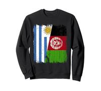 Uruguay Afghanistan Mezza Bandiera Patrimonio Afgano uruguaiano Felpa