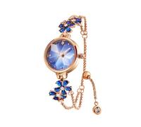 URVAN WatchDesigner Orologio Donna Bracciale al Quarzo Analogico Elegante Moda con Cinturino Gioielli Bracciale in Acciaio Inossidabile Rame con Quadrante Ovale Rotondo Impermeabile