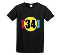 URVIKBVG Kevin Schwantz Numero 34 Biker Black Cotton Tee Size X-Large