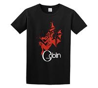 URVIKBVG Men's Classic Tshirt Goblin Band Legend Logo Black Cotton Tee Size Large