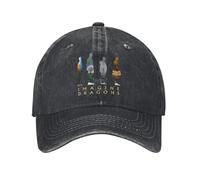 URYRYUI Berretto da Baseball Stampato Imagine Dragons Band Loom Tour 2024 Cappello con Stampa per Cappello da Camionista in Cotone Unisex Accessori Sportivi Regolabili giornalieri Regali